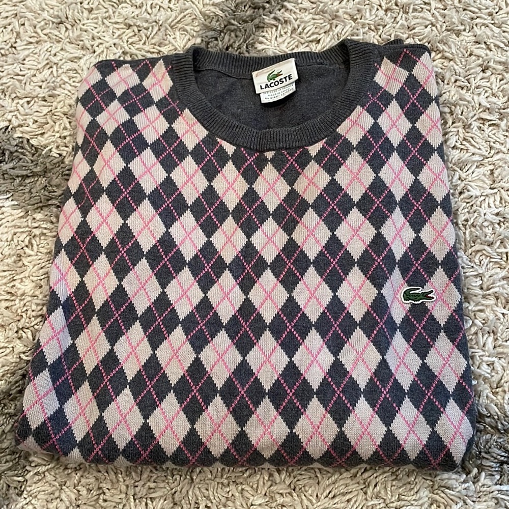 Mens’ Lacoste Argyle Sweater